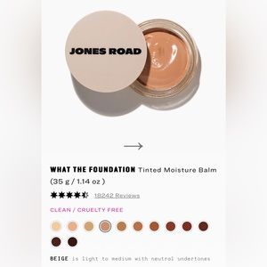 JONES ROAD Beige What The Foundation